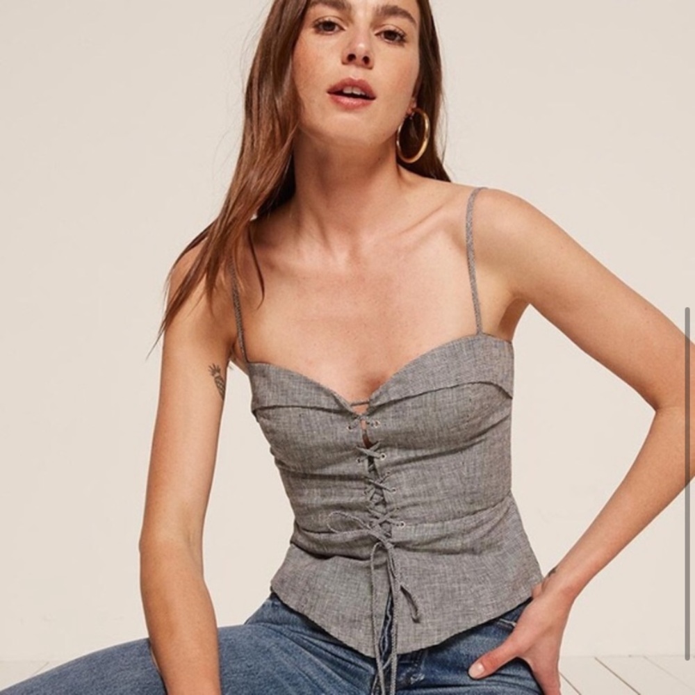 Reformation Clayton Corset Top